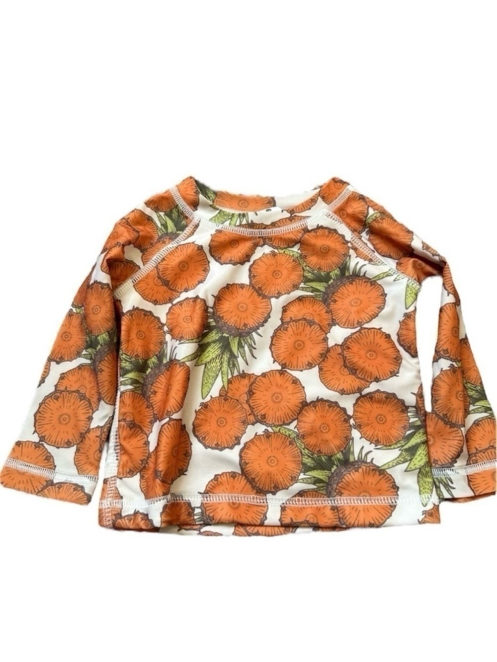 Kate Quinn Pineapples Long Sleeve Rashguard Top